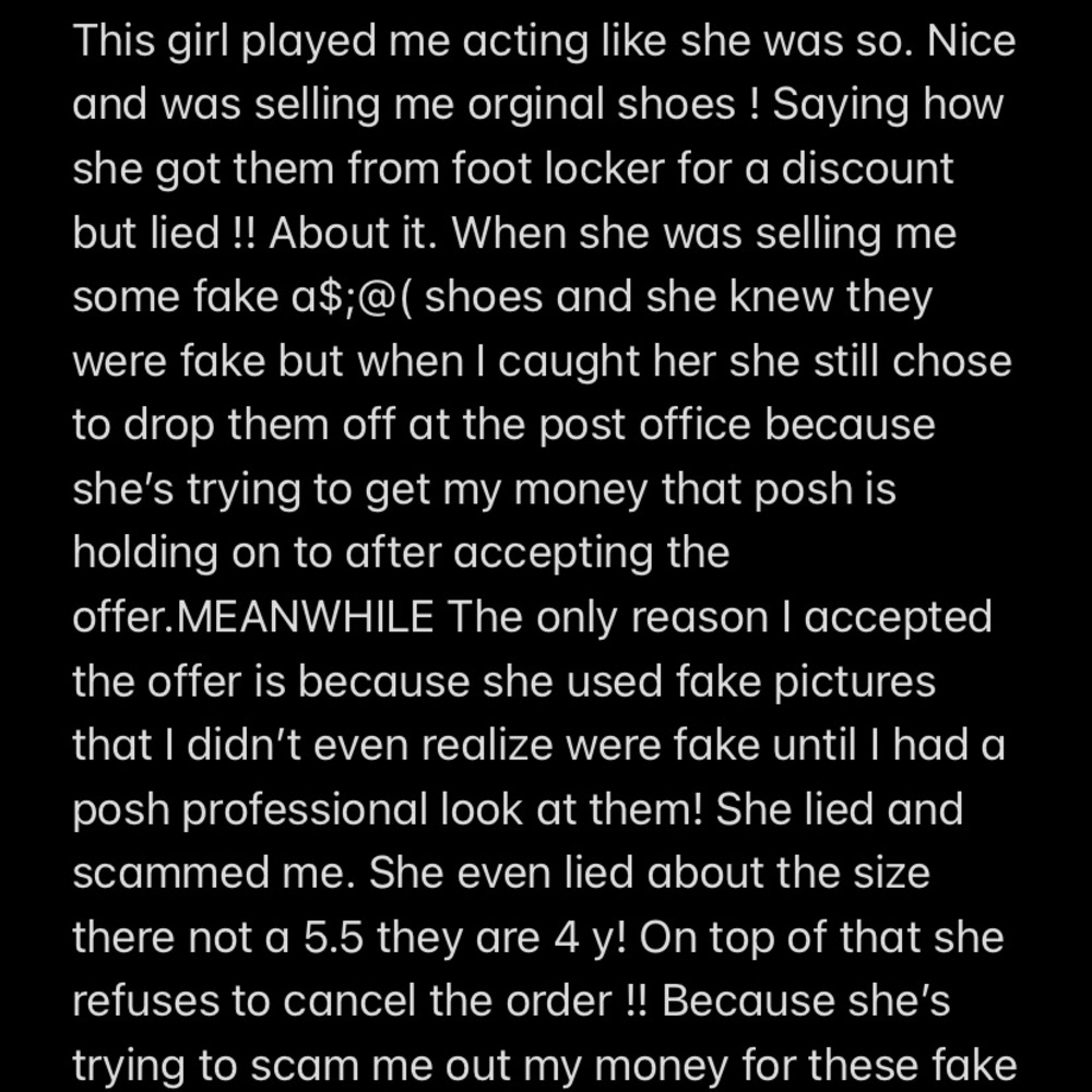 DO NOT BUY FROM THIS POSHER !!